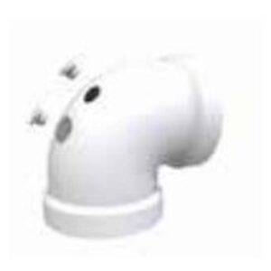 Codo con toma de muestras H-H 90° - ALUMIGAS COAXIAL - AC - Imagen 1