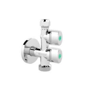Válvula escuadra doble PN16 M-Compresión VITAQ Mando nova metal - Lavadora Combi 1/2M - 3/4M × 3/8-10 - Imagen 1