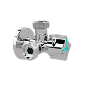 Válvula escuadra PN10 Roscar VITAQ Mando ABS cromo - A·80 Twin 1/2M - 3/4M × 3/4M - Imagen 1