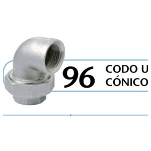 96 - CODO UNIÓN ASIENTO CÓNICO H/H - Imagen 1