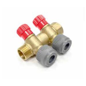 COLECTOR METALICO 2 TOMAS 15X3/4" - Imagen 1