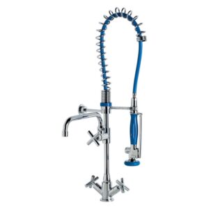 Columna prelavado con monobloc mezclador y caño