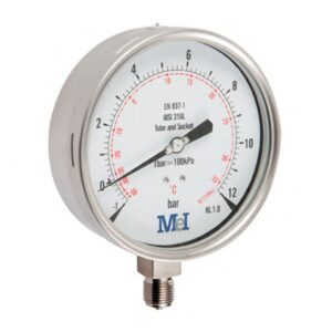 Manómetro para CO2 Acero Inoxidable CL.1 - Imagen 1