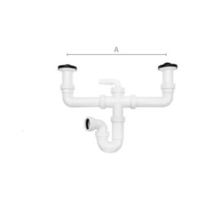 Sifón curvo sin registro extensible I-206 - Imagen 1