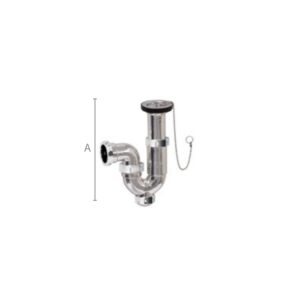 Sifón curvo extensible cromado IC-78 - Imagen 1