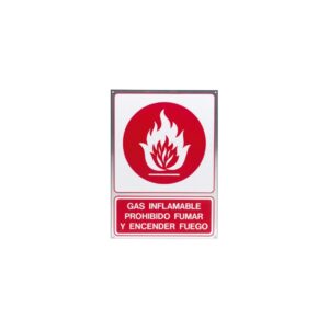 Prohibido fumar: Gas inflamable. Llama - Imagen 1